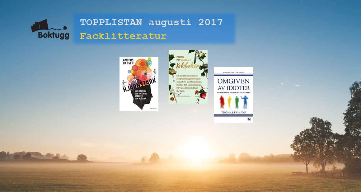 Topplista mest sålda fackböckerna i Sverige augusti 2017