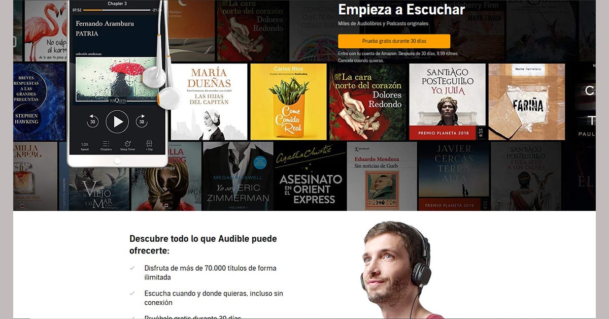 Audible går in i Spanien.