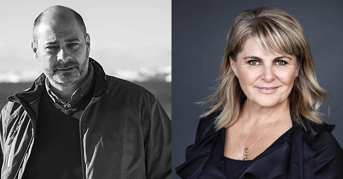 Mads Peder Nordbo och Sara Blædel