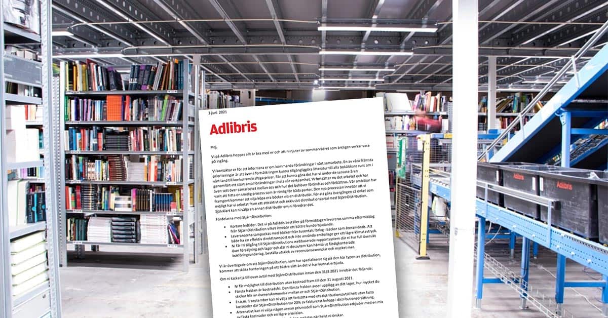 Adlibris ultimatum: Skaffa distributör annars försvinner era böcker -  