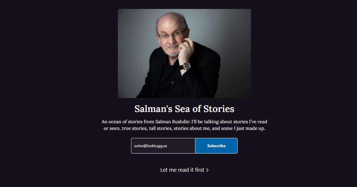 Salman Rushdie Substack