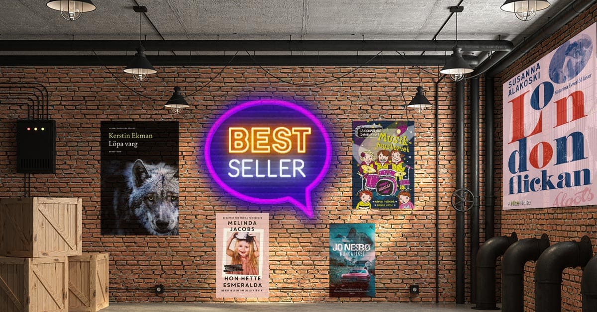 De mest sålda böckerna vecka 34 (2021) i Sverige.