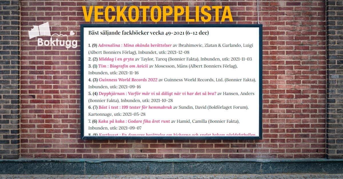 Fackböcker topplista