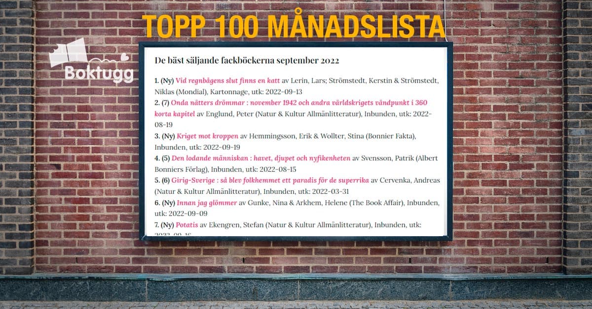 topplista 100 september fackböcker 2022