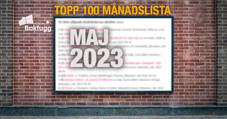 Topp 100 - topplista mest sålda böckerna maj 2023