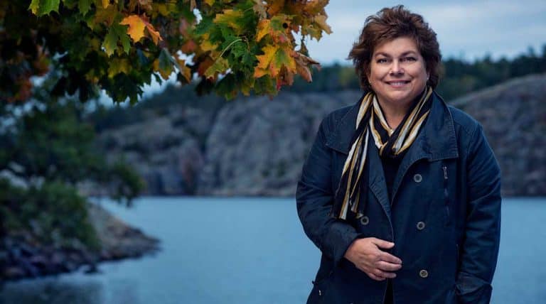 Författaren Kristina Appelqvist har skrivit tre serier i mysdeckarsegmentet. Foto: Thron Ullberg.