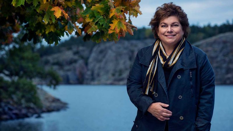Författaren Kristina Appelqvist har skrivit tre serier i mysdeckarsegmentet. Foto: Thron Ullberg.