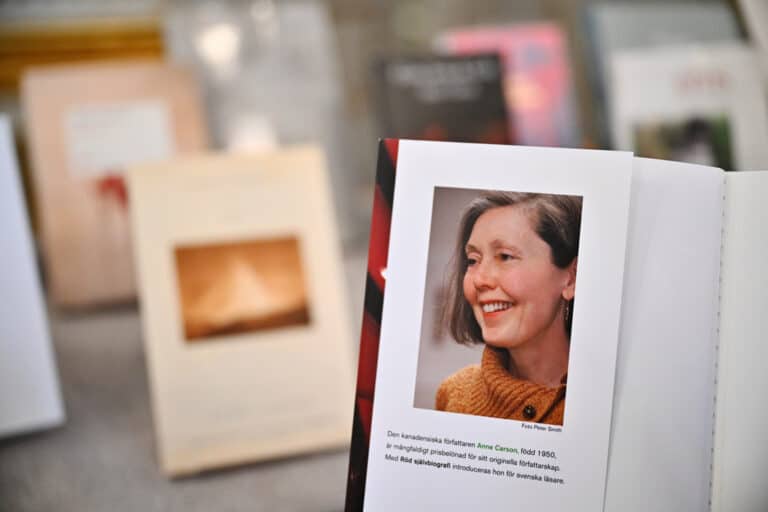 Svenska översättarna: Anne Carson är unik