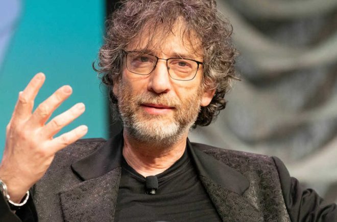 Neil Gaiman på filmfestivalen SXSW 2019. Foto: nrkbeta/Flickr﻿.