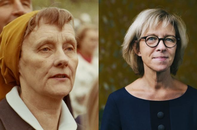 Astrid Lindgren och Ann Sköld/Astrid Lindgren-konferensen.