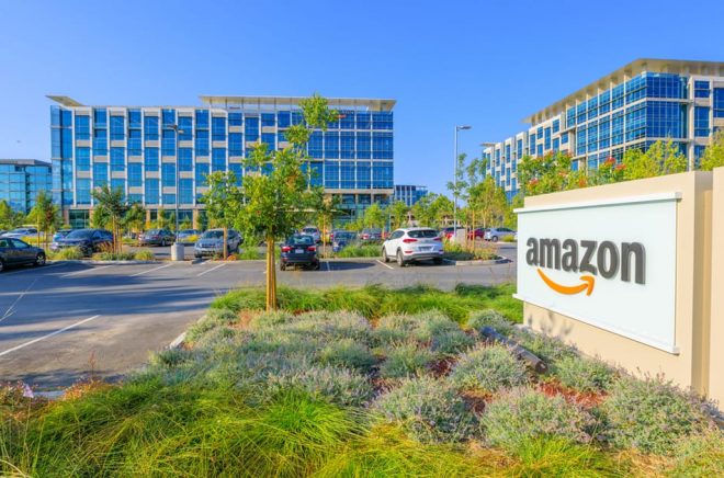 Ett av Amazons kontor, i Sunnyvale, Kalifornien, där de bland annat har utvecklingsavdelning och ett par tusen anställda. Foto: iStock.