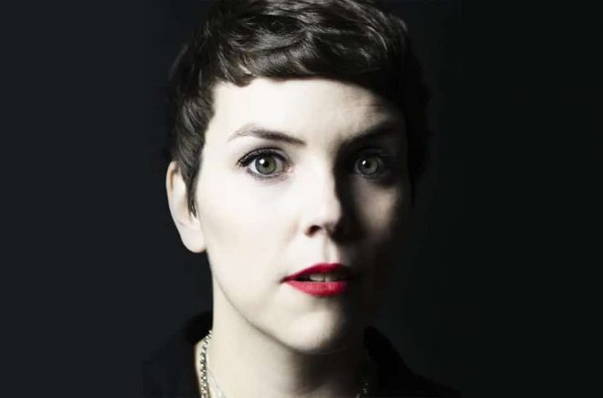 Författaren Andrea Lundgren fick Tidningen Vi:s litteraturpris 2018. Foto: Mike Karlsson Lundgren.