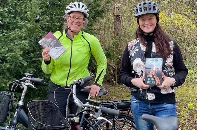 Annika Andebark och Cecilia Johansson är två av författarna som deltar i  Littera-turen på  Söderåsen i Skåne. Foto: Privat.