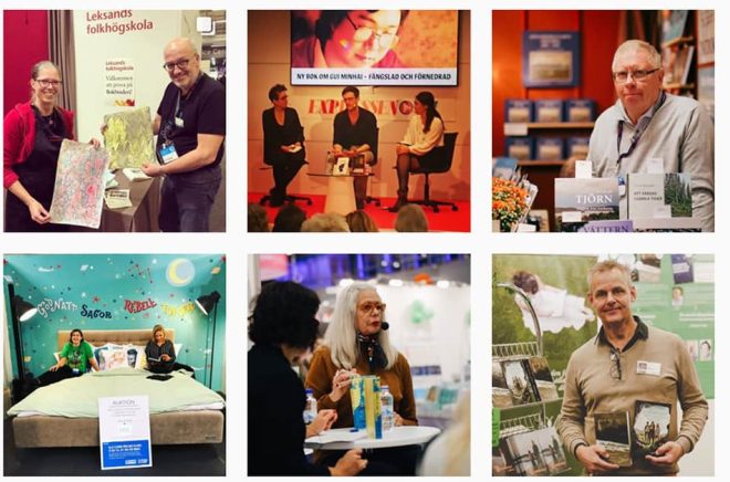 Boktugg finns på Instagram - och på Bokmässan där vi rapporterar via Instagram.