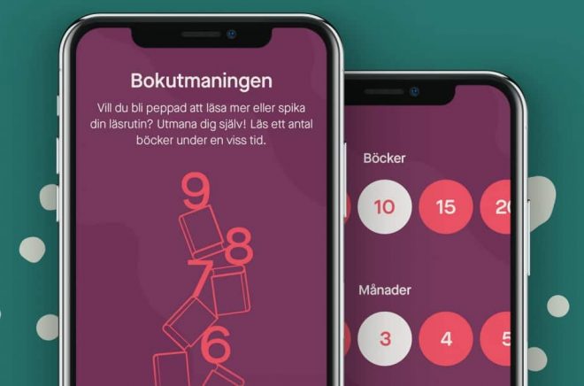 Bokutmaningen låter Nextorys användare ställa in hur många böcker de vill läsa under en viss tid. En lagom ansträngande semesterutmaning? Bild: Nextory
