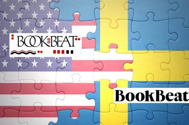 puzzle with the national flag of united states of america and sweden.concept