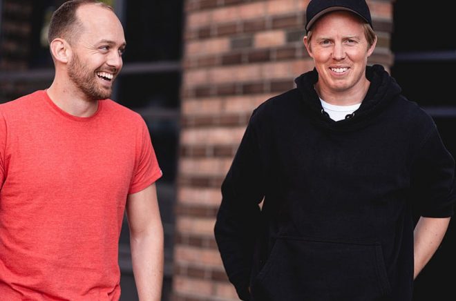 Bookis grundare: Arne-Morten Willumsen och Lasse Brurok. Nu vill den norska nätbokhandeln expandera till Sverige. Foto: Pressbild.