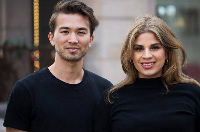 Miles Scherrer och Jessica Mansourati står bakom den nya sociala läsappen Bookself som ska utmana självaste Goodreads. Foto: Pressbild.