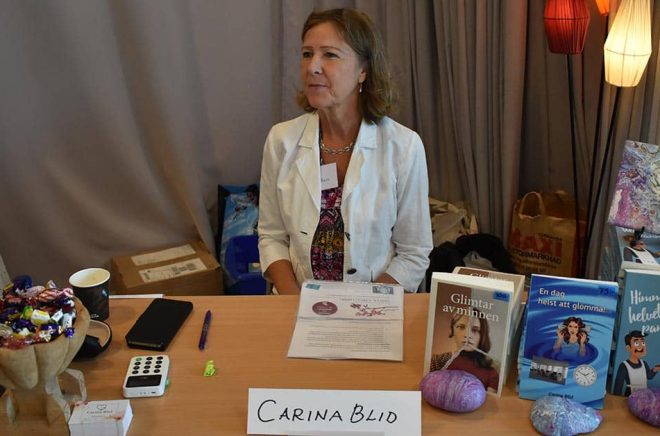 Carina Blid lade i högsta växeln direkt i sin författarkarriär med tre utgivna böcker på ett år. Dessutom drog hon igång en lokal bokmässa.