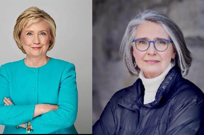 Hillary Rodham Clinton (foto: Joe McNally) och den kanadensiska författaren Louise Penny (foto: Jean-François Bérubé) har  tillsammans skrivit en thriller som släpps på svenska av Bokfabriken.