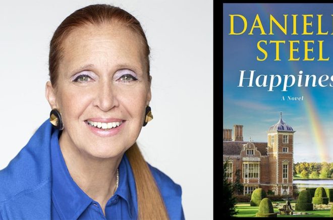 Amerikanska författaren Danielle Steel återintroduceras på svenska av Saga Egmont. Pressbild. Till höger en av de sju titlar som Steel släppt på engelska under 2023.