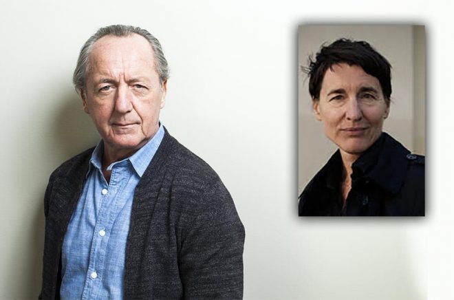 Författaren Ernst Brunner (foto: Caroline Andersson) och översättaren/författaren  Carin Franzen (foto: Cato Lein, pressbild) var två av de personer som belönades av Svenska Akademien för sitt arbete.