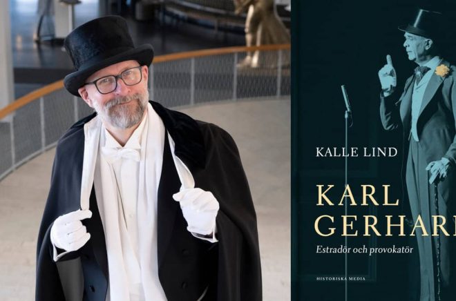 Författaren Kalle Lind är redan finklädd - men blir det hans bok som får Stora Fackbokspriset 2022 eller någon av de andra fem nominerade böckerna? Foto: Hans Jonsson.