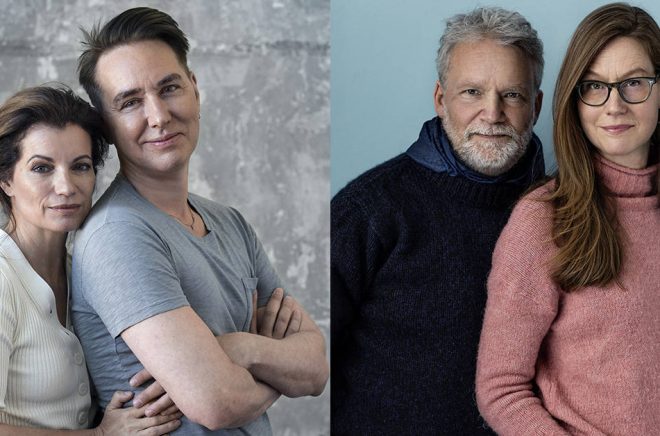 Alexandra Coelho Ahndoril och Alexander Ahndoril (foto: Ewa-Marie Rundquist) är författarna bakom pseudonymen Lars Kepler som dominerat topplistorna på 2010-talet. Men flest böcker har Martin Widmark sålt, många av dem tillsammans med illustratören Helena Willis (foto: Thron Ullberg).