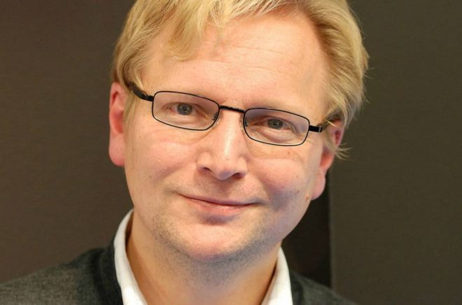 Kristian Wedel, kåsör och journalist, på Bokmässan 2013. Foto: Mattias Blomgren