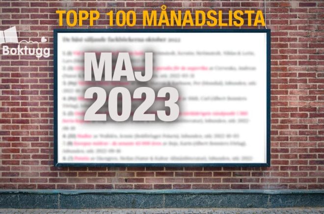 Topp 100 - topplista mest sålda böckerna maj 2023