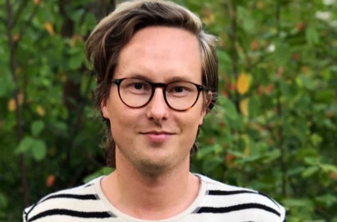 Mikael Holmquist, ansvarig för appar och hemsida på Storytel.
