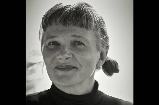 Nina Ulmaja, ordförande Svensk Bokkonst. Foto: Anna-Lena Ahlström.