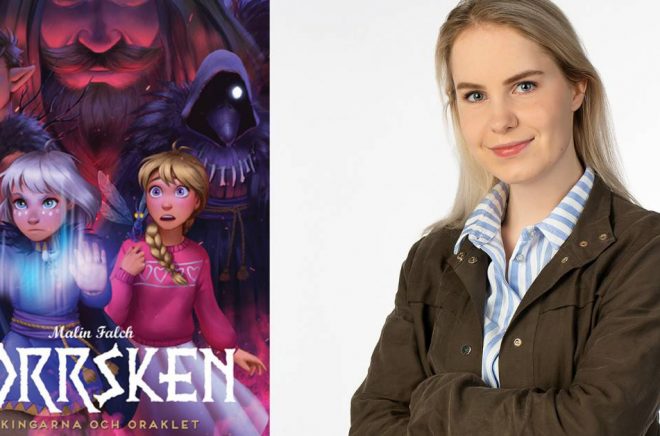 Norska serieskaparen Malin Falch har skrivit och tecknat fantasyserien Norrsken. Foto: Pressbild/Egmont Publishing