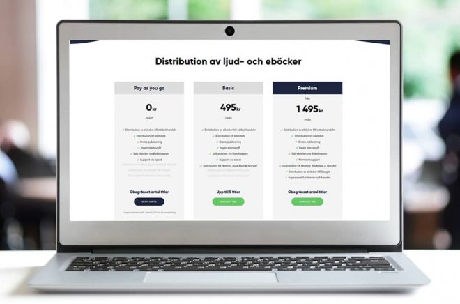 Publit lanserar ett nytt alternativ för distribution av digitala böcker - fast månadsavgift. Foto: iStock. Montage: Boktugg.