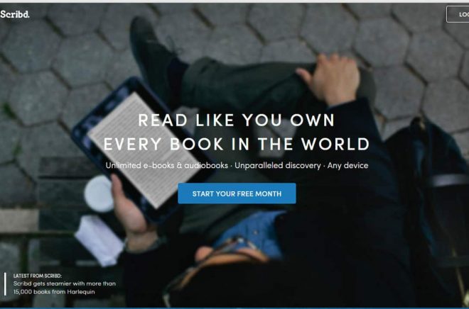 Scribd-frontpage