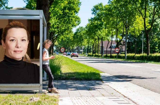 Marta Hedener, Head of Storytel Publishing Sweden. Foto: Pressbild. Bakgrundsfoto: iStock. Montage: Boktugg.