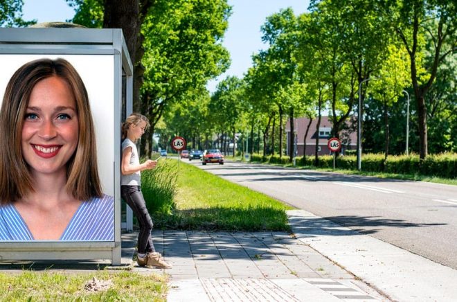 Sarah Linton, redaktör på LL-förlaget. Foto: Anette Säfström. Bakgrundsfoto: iStock. Montage: Boktugg.