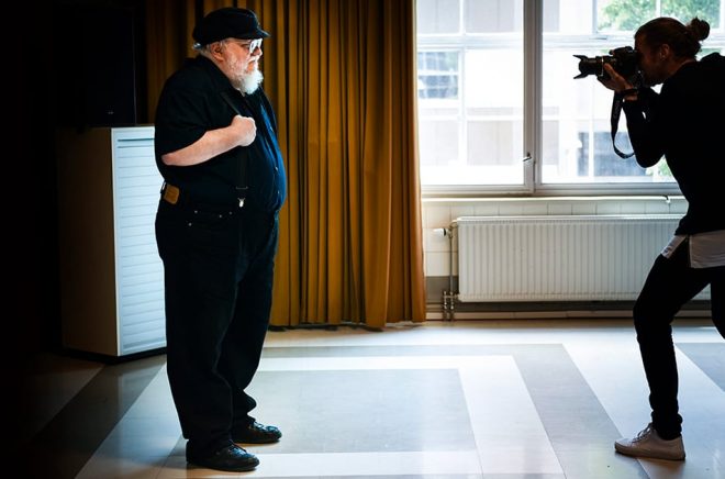 Författaren George RR Martin vid ett besök i Stockholm. Arkivbild: Pontus Lundahl/TT.