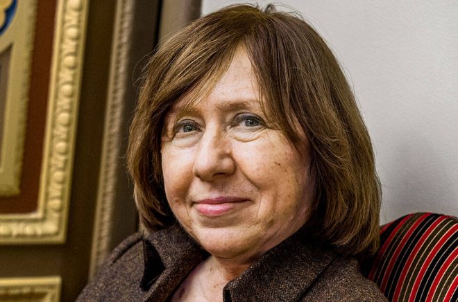 Svetlana Aleksijevitj, vitrysk Nobelpristagare i litteratur. Arkivbild: Claudio Bresciani/TT.