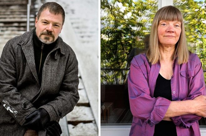 Kristoffer Leandoer och Gun-Britt Sundström lämnade i slutet av förra året Nobelkommittén. Arkivbild: Dan Hansson/SvD och Christine Olsson/TT.