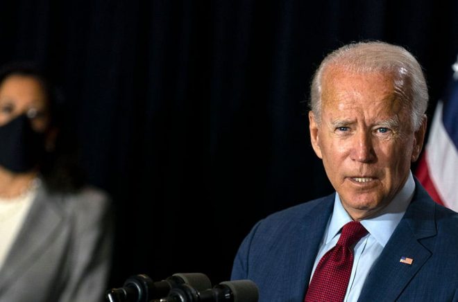 Joe Biden, demokraternas presidentkandidat i USA. Arkivbild: Carolyn Kaster/AP/TT.