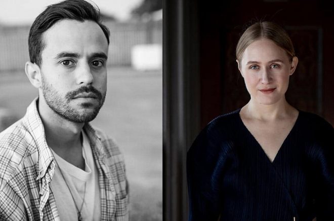 Erik Lindman Mata och Hanna Johansson delar på Katapultpriset. Pressbilder: Carla Lomakka, Lisa Thanner.