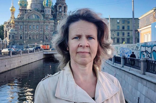 Anna-Lena Laurén i Moskva. Arkivbild: DN.