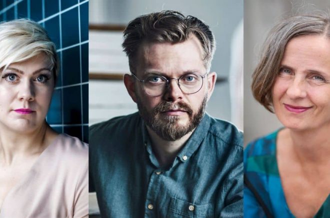 Linn Spross, Anders Teglund och Susanna Alakoski är alla aktuella med nya arbetarskildringar. Foto: Caroline Andersson Renaud/Mikael Göthage/Stina Stjernkvist/TT