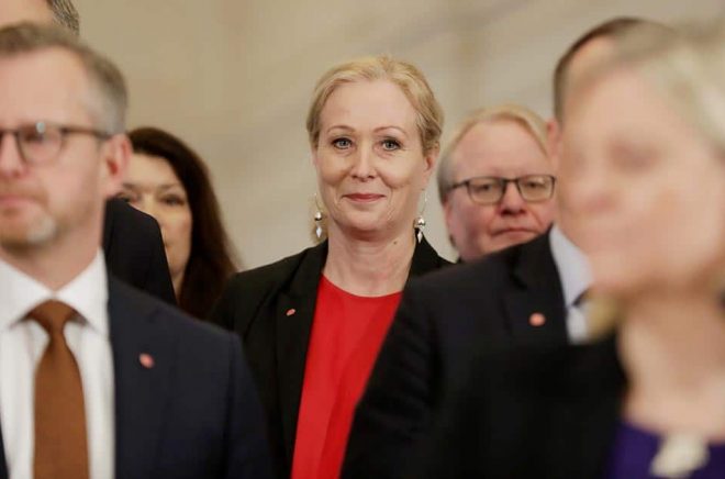 Jeanette Gustafsdotter (S) blir ny kulturminister i Sverige. Foto: Sören Andersson/TT.