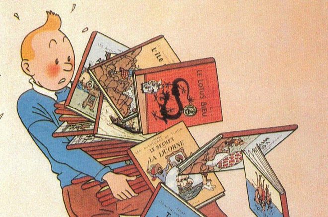 Tintin ska gästspela i belgiska pass. Arkivbild: Herge/Egmont.