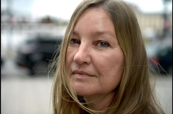 Dansk-grönländska författaren Naja Marie Aidt får Svenska Akademiens näst största pris. Arkivbild: Janerik Henriksson/TT.
