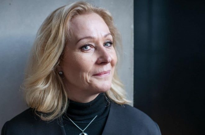 Kulturminister Jeanette Gustafsdotter (S) har lagt fram ett fempunktsprogram för att stärka minoritetsspråken. Foto: Staffan Löwstedt/SvD/TT