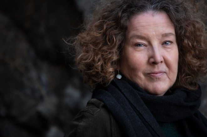 Författaren Anna-Karin Palm är en av fem som tilldelas Doblougska priset. Foto: Fredrik Sandberg/TT