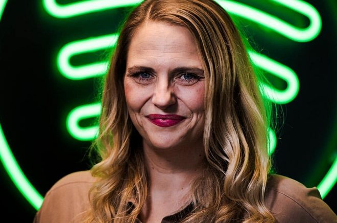 Spotifys podcastchef Karin Bäckmark satsar mycket på drama. Foto: Tim Aro/TT.